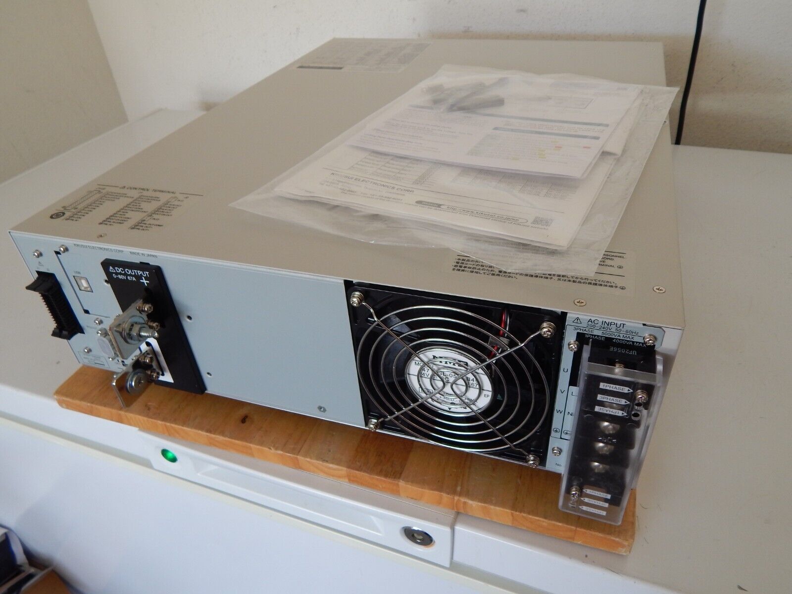 Kikusui PAT60-67T Regulated DC Power Supply (60V / 67 A) 2 in stock Kikusui PAT60-67T Regulated DC Power Supply (60V / 67 A) 2 in stock